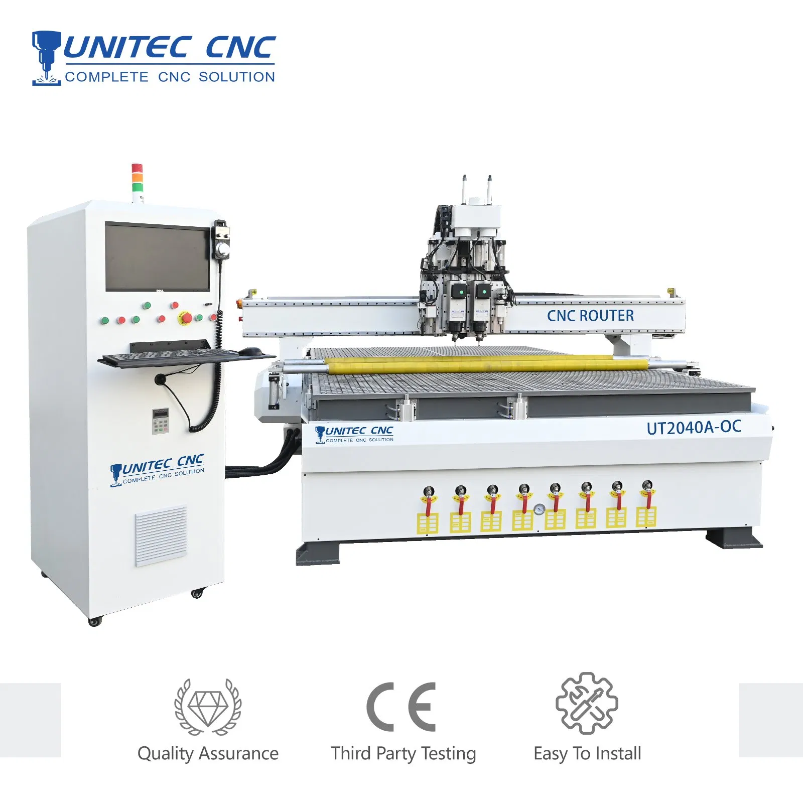 Unitec Factory Thick Acrylic MDF Solid Wood Hard PVC Cardboard Corrugated Paper Fabric Knife Cutting Machine Eot Pot V Cutter Digital Cutter CNC Cutting Machine