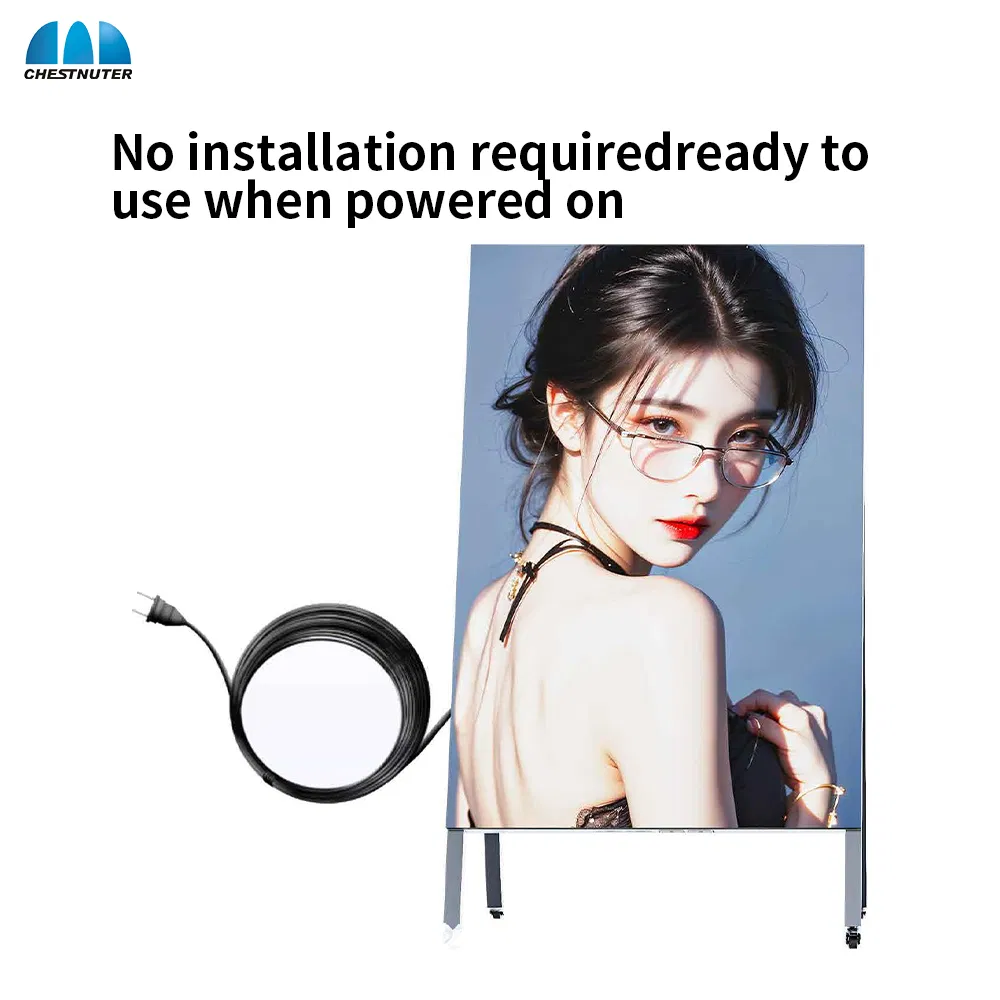 P1.53 Portable LED Display with Tool Free Assembly Lightweight Digital Signage