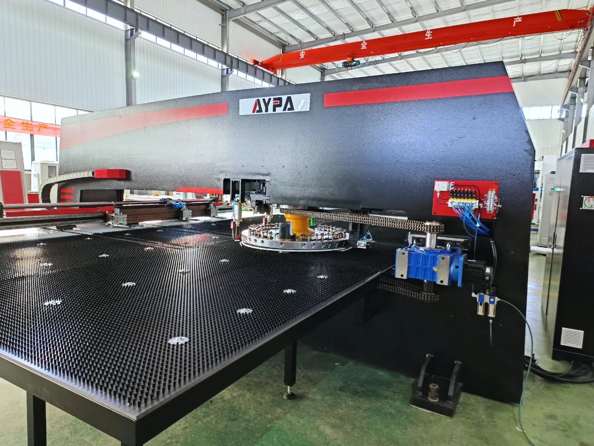 Automatic CNC Turret Perforate Metal Board Panel Plate Punching Cutting Bending Perforating Hole Machine Tools