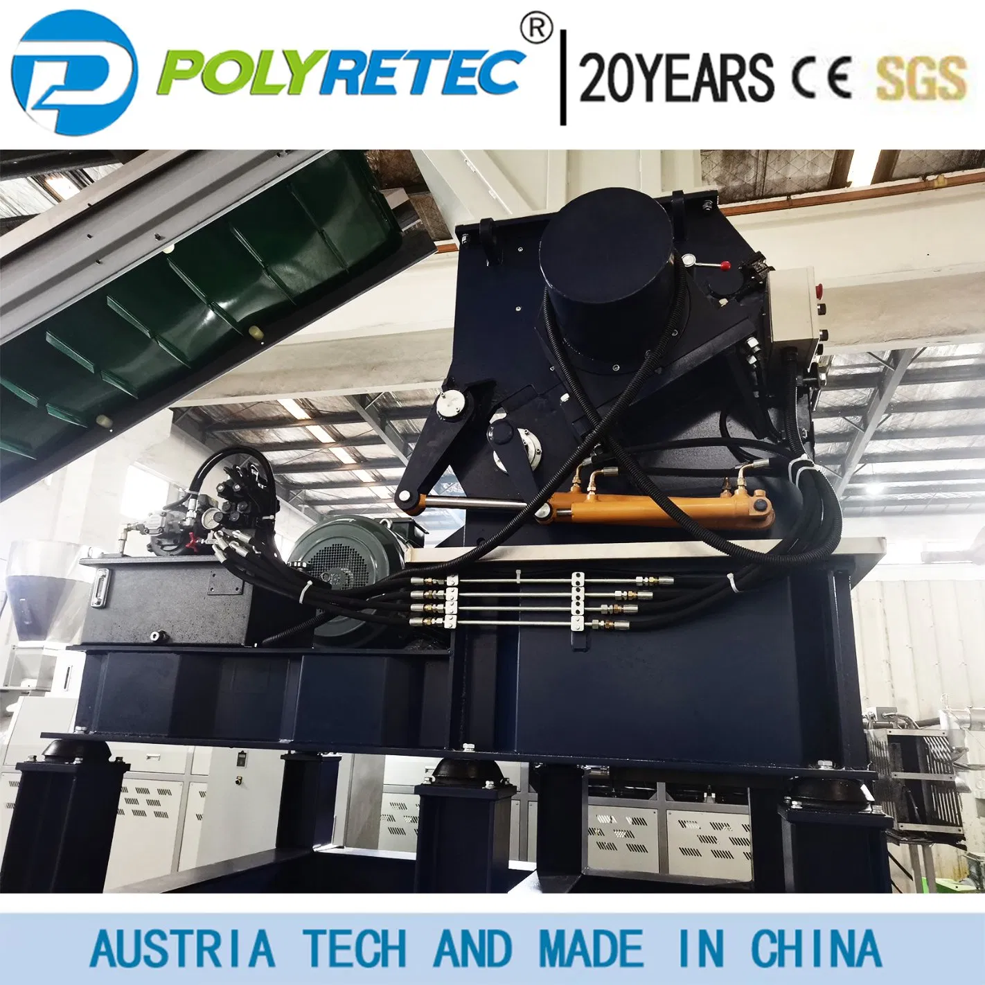 Industrial Horizontal Grinding Machine for Recycling Pet Bottle Waste Material at Competitive Price