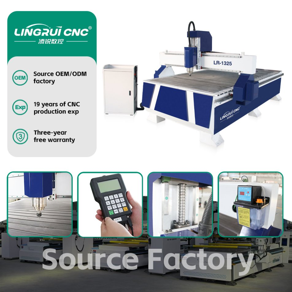 Professional Manufacturer 3-Axis 1325 CNC Router Woodworking Engraving Machine