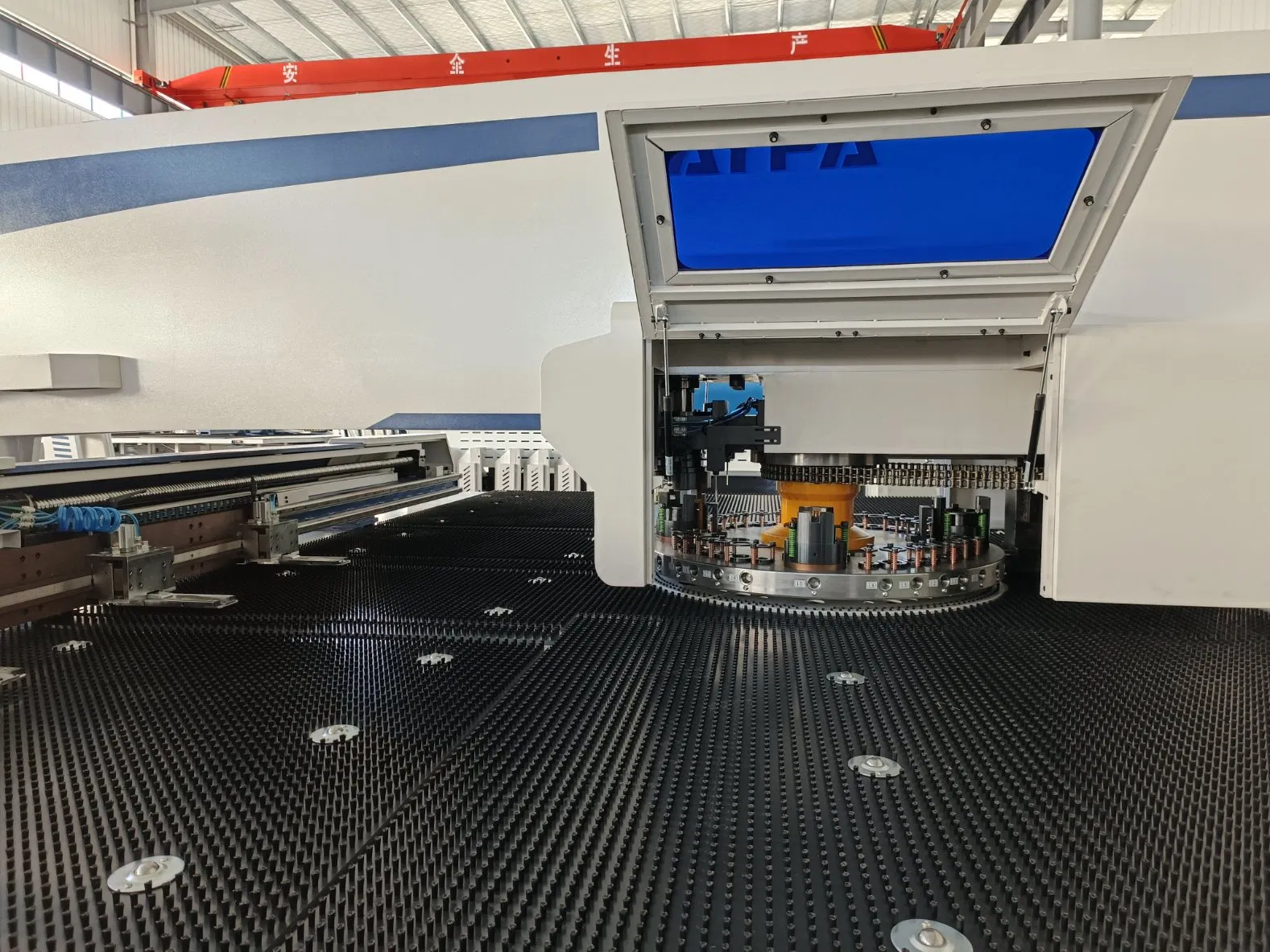 Automatic CNC Turret Metal Panel Perforating Machine Tools Perforate Complex Hole Stainless Steel Aluminum Alloy Pipe Tube Board