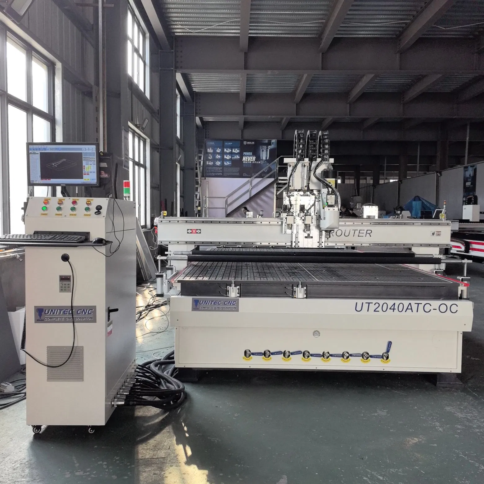 Multipurpose Knife Cutting Machine with Atc Eot for MDF Wood ACP Foam