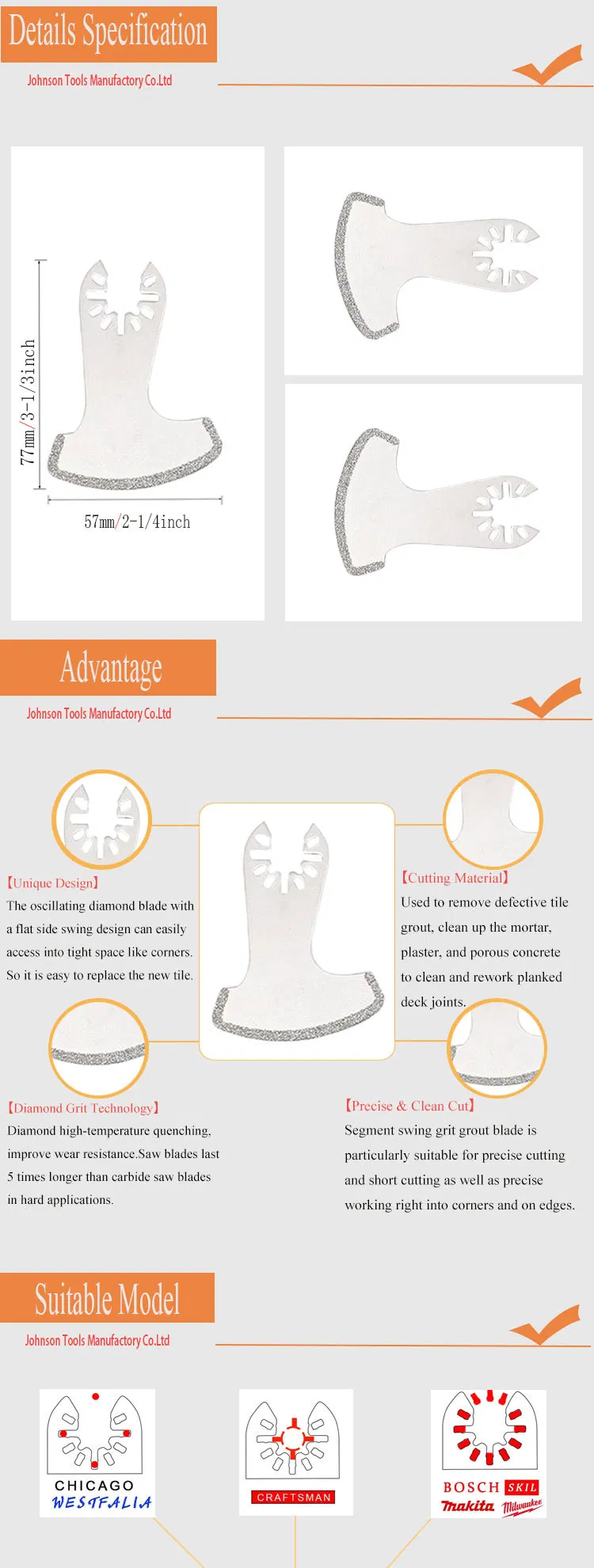 57mm Oscillating Blade Detail 1
