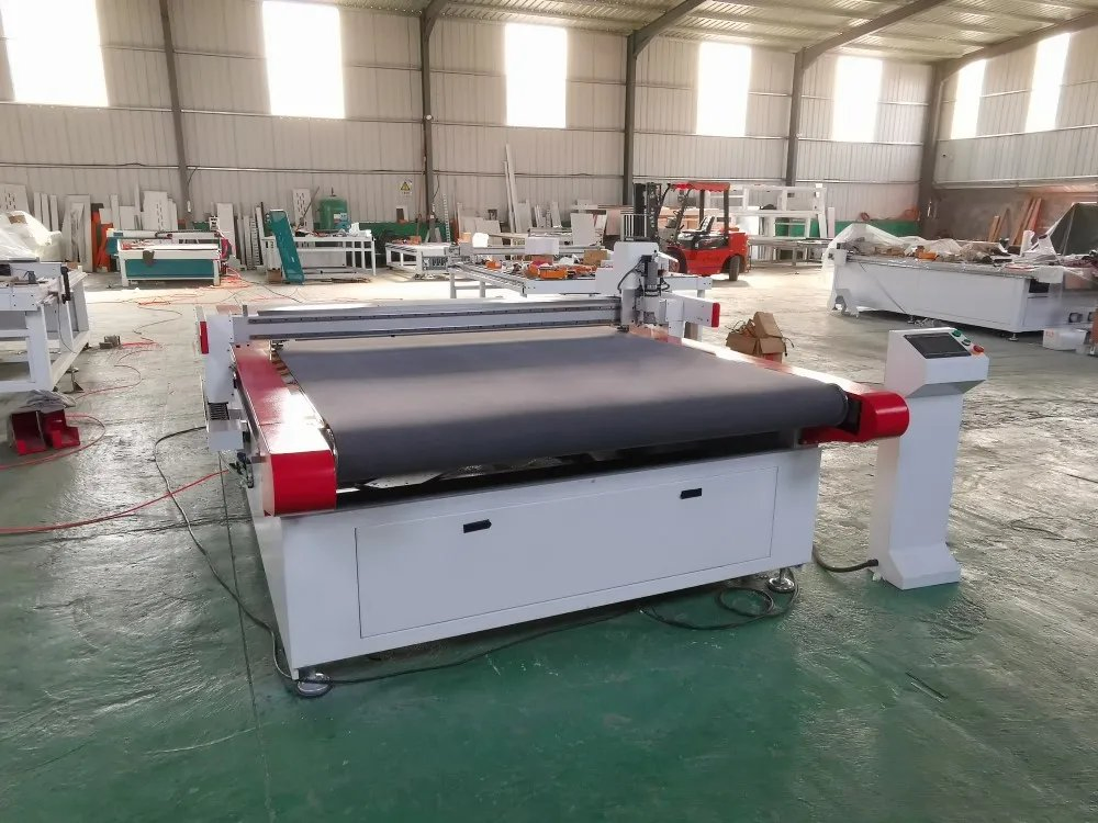 Hotsale CNC Oscillating Knife Cutting Machine 1600*2500 Oscillating Knife Cutting Head for Gasket for Garment Fabric