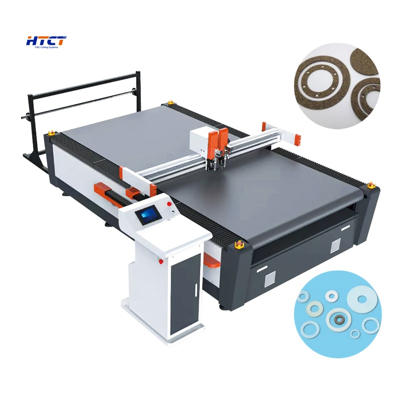 China No. 1 CNC Cutter Ffkm Silicone Tank Gasket Cutting Machine High Precision Vibrating Knife