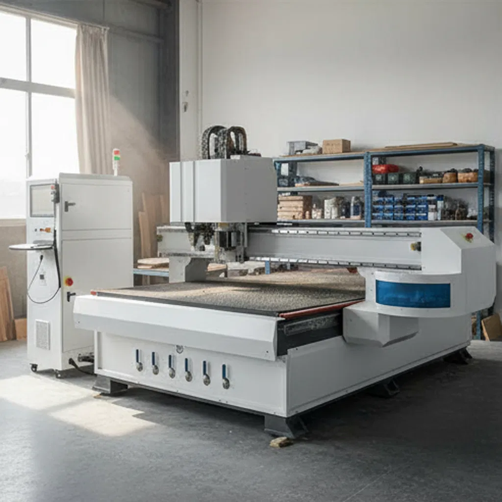 Precision Large Format Multi Function CNC Digital Knife Cutter with Spindle Atc Eot Pot V Cut for EPE Foam Inserts and Creasing