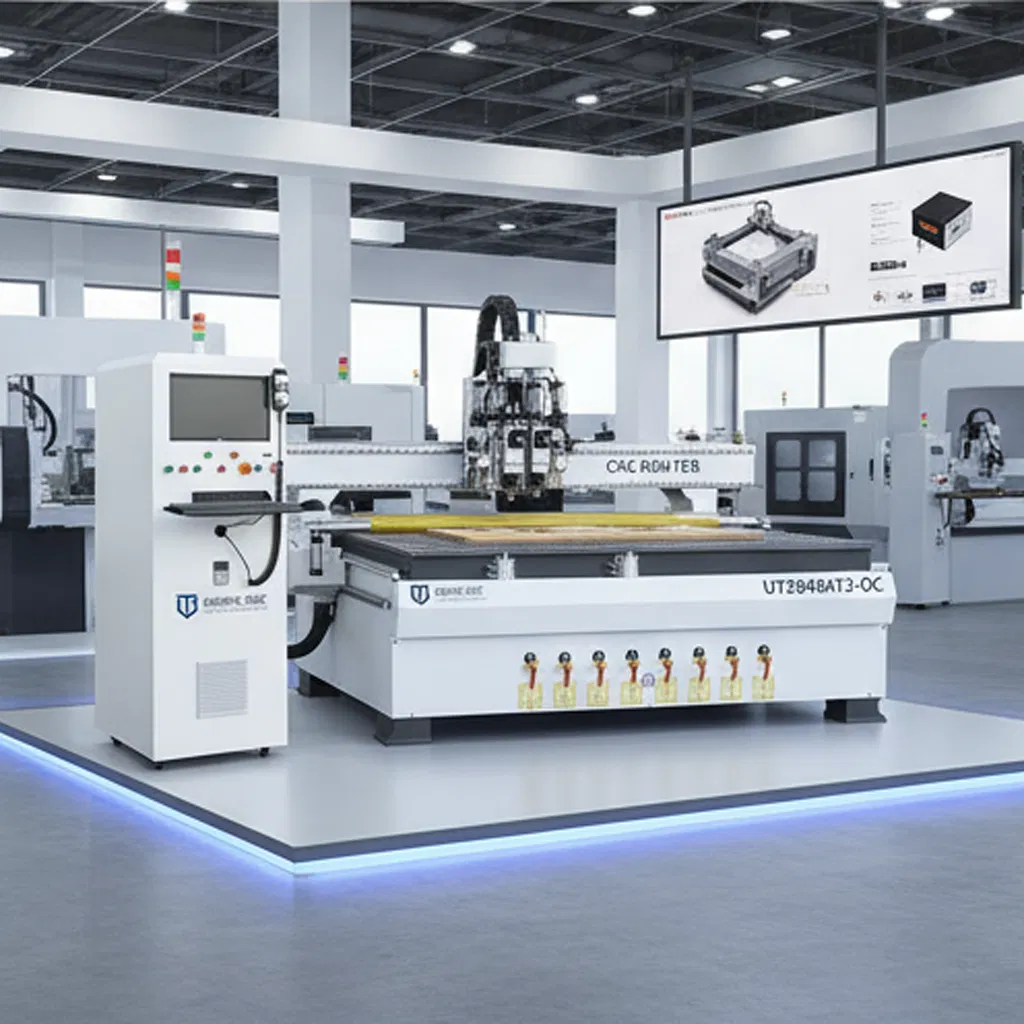 CNC Cutting Machine with CE Atc Spindle Eot Creasing CCD for Corrugated PP Hollow Board Carton