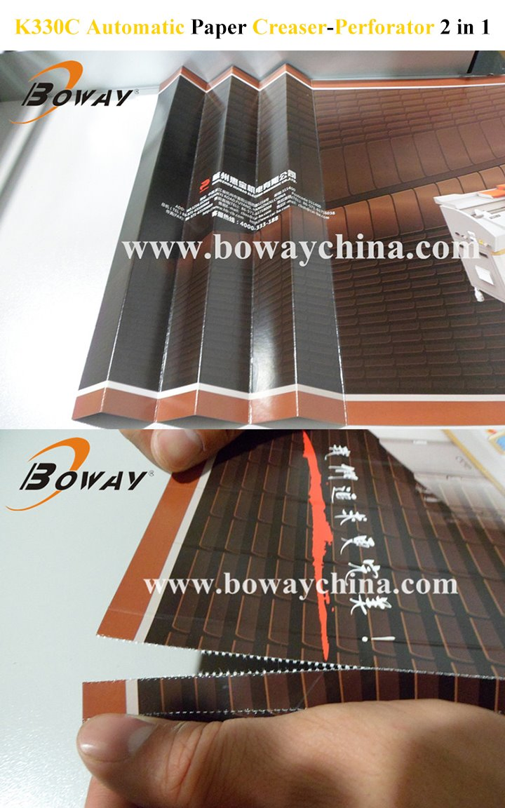 Electric Automatic Voucher Creaser Perforator Puncher Creasing Perforating Punching Machine