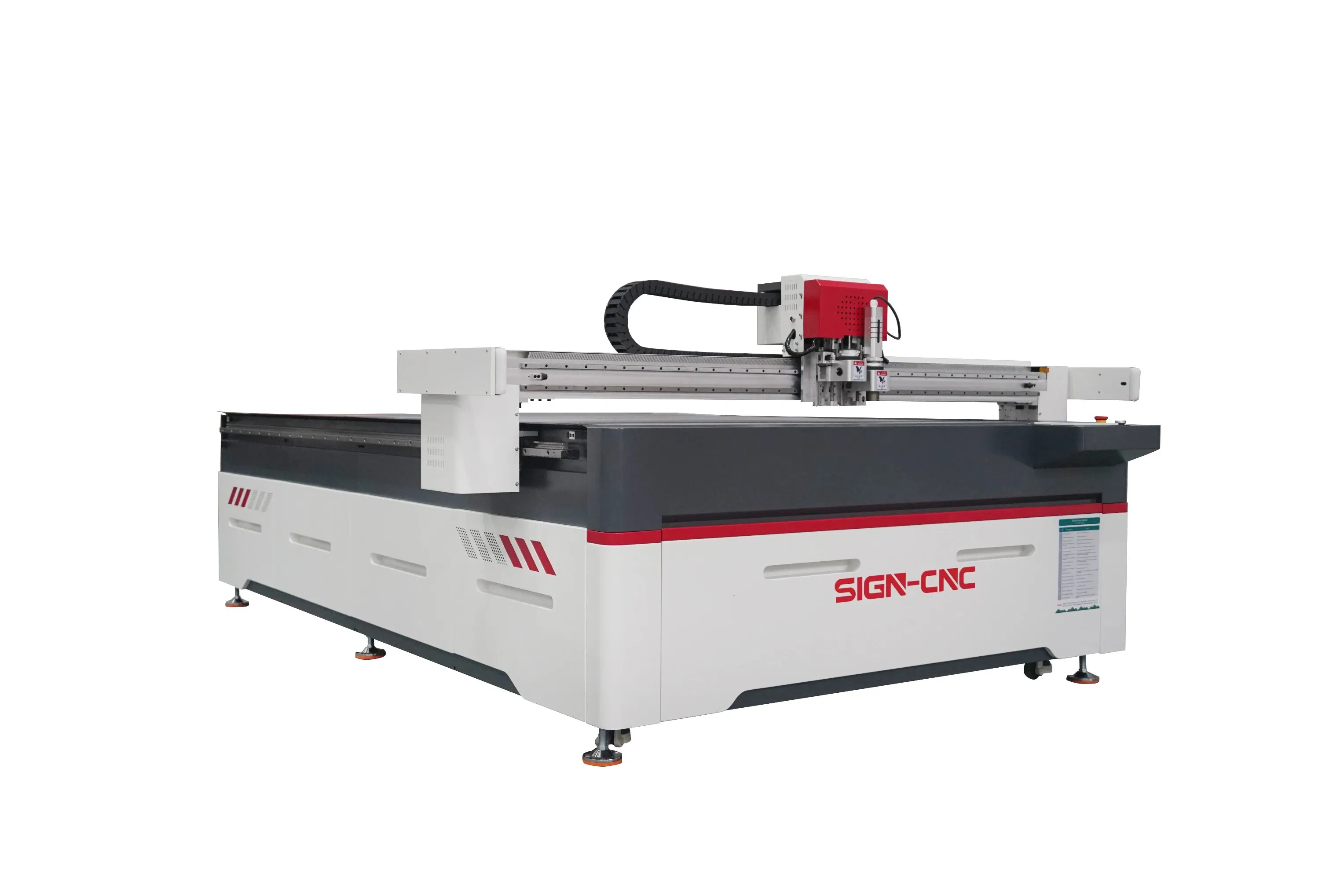 CCD Camera 6kw Spindle CNC Router Vibrating Oscillating Knife Laser Marking Engraving for Advertising Design