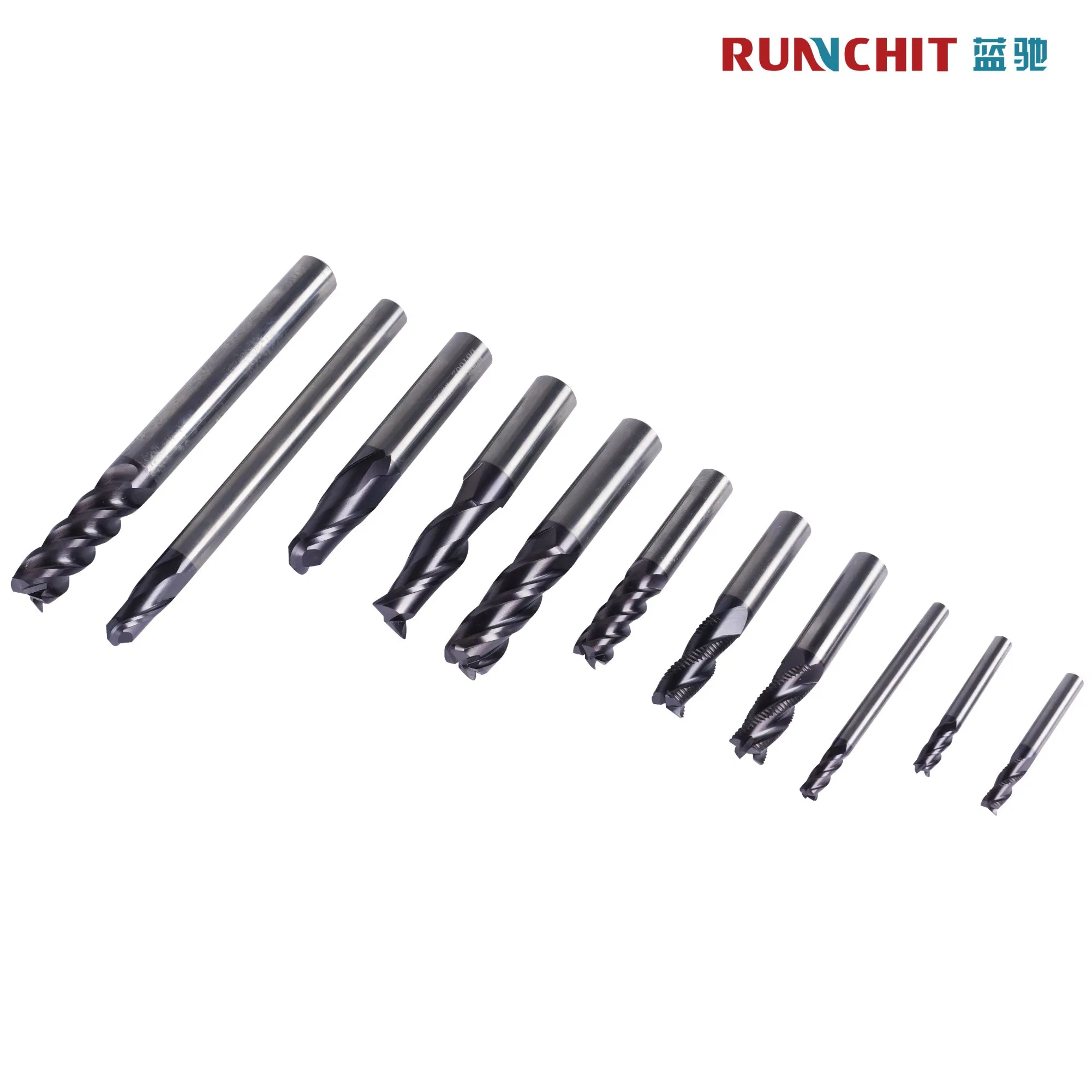 Runchit Universal Micro Diameter Deep Groove Carbide End Mill Machining Cutting Tools (D Series)
