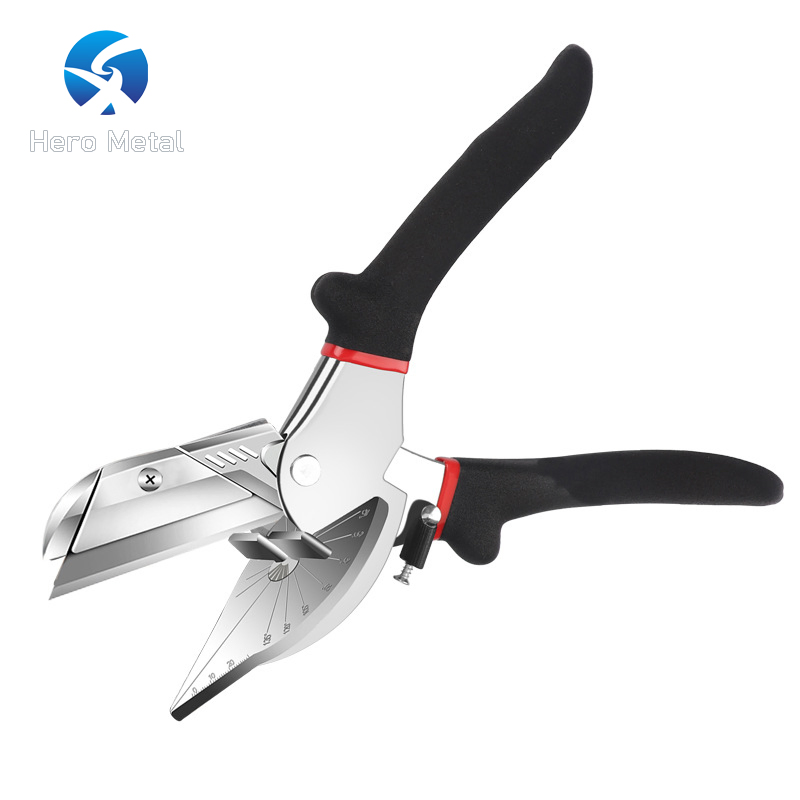 45-135 Miter Shears Multifunctional Adjustable for Cutting Various Shape Gasket Angle Shear Degree Trunking Scissors