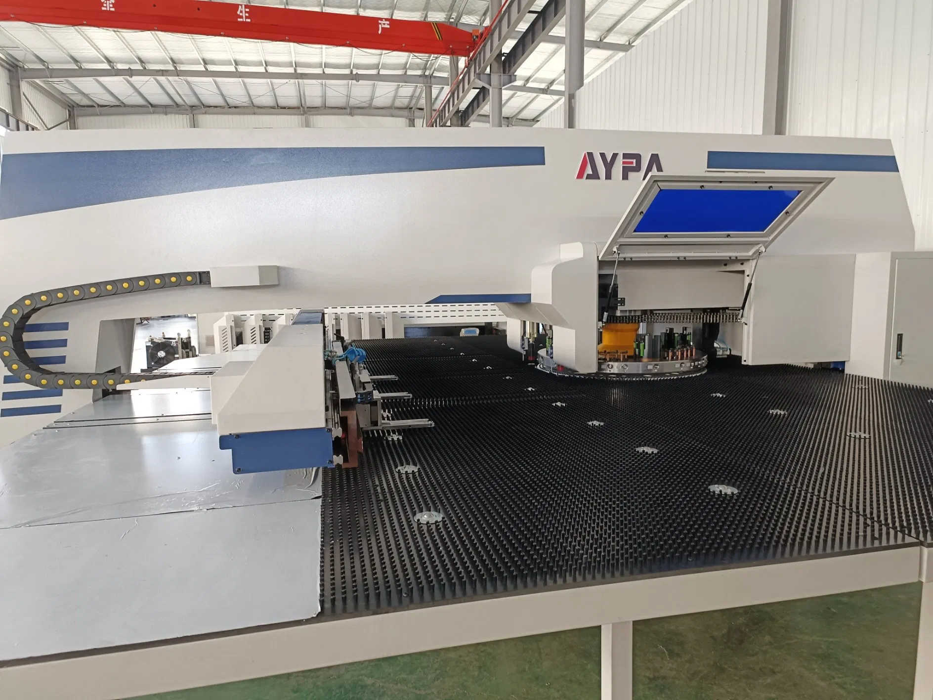 Aypa Automatic CNC Turret Metal Panel Perforating Machine Tool Perforate Complex Hole Stainless Steel Aluminum Alloy Pipe Tube Board