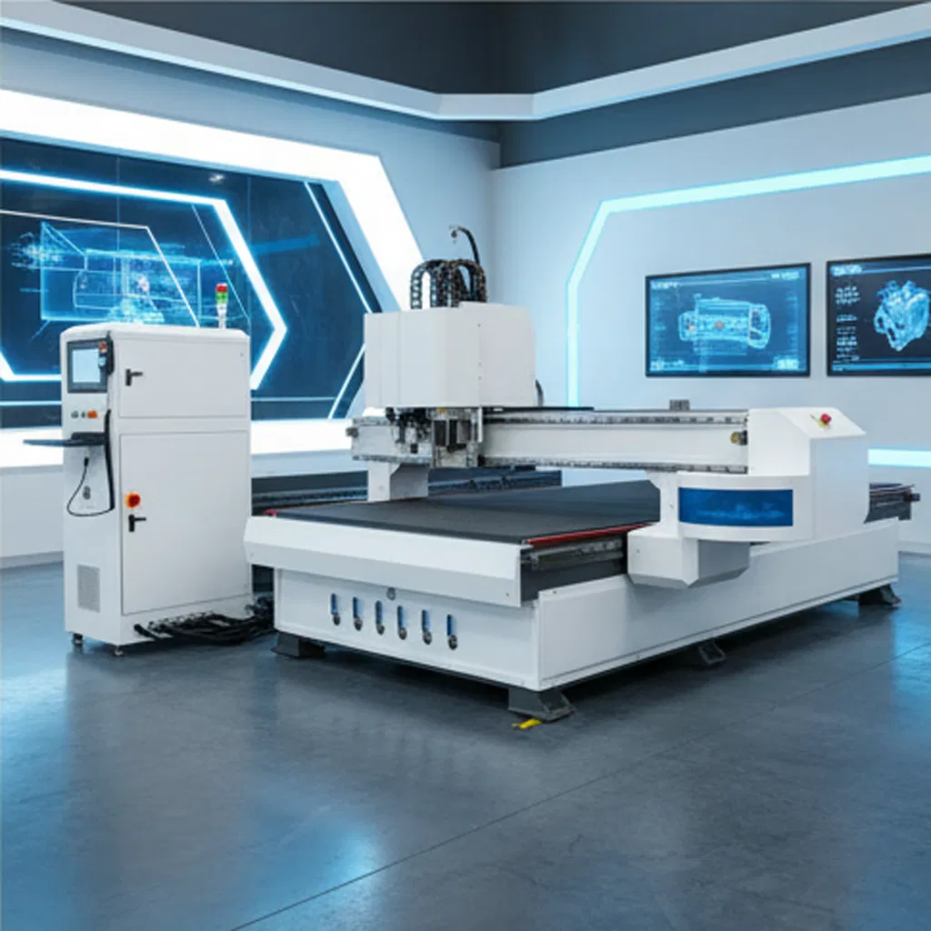 Precision Large Format Multi Function CNC Digital Knife Cutter with Spindle Atc Eot Pot V Cut for EPE Foam Inserts and Creasing