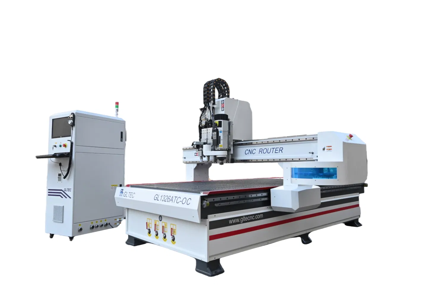 Aluminum Composite Wood MDF PVC Corrugated Board Foam Cardboard Oscillating Machine with Atc Eot Creasing