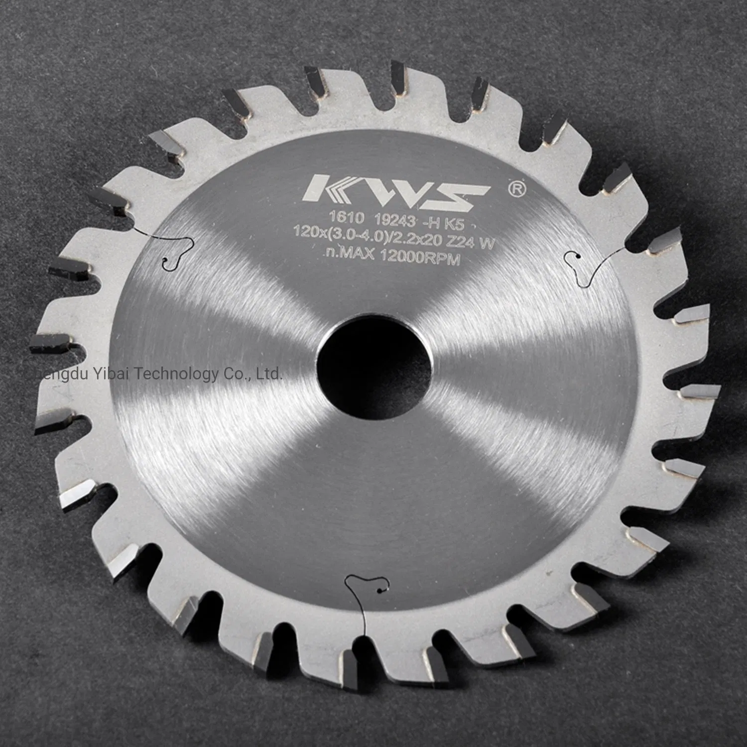 Kws Wooden Machine Conic Carbide Scoring Saw Blade 120 mm Tools Woodworking for Particle Board