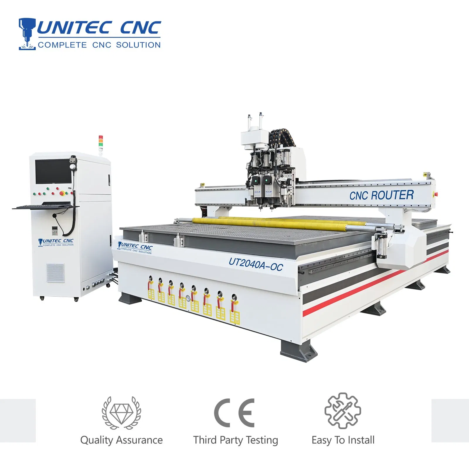 Unitec Factory Thick Acrylic MDF Solid Wood Hard PVC Cardboard Corrugated Paper Fabric Knife Cutting Machine Eot Pot V Cutter Digital Cutter CNC Cutting Machine