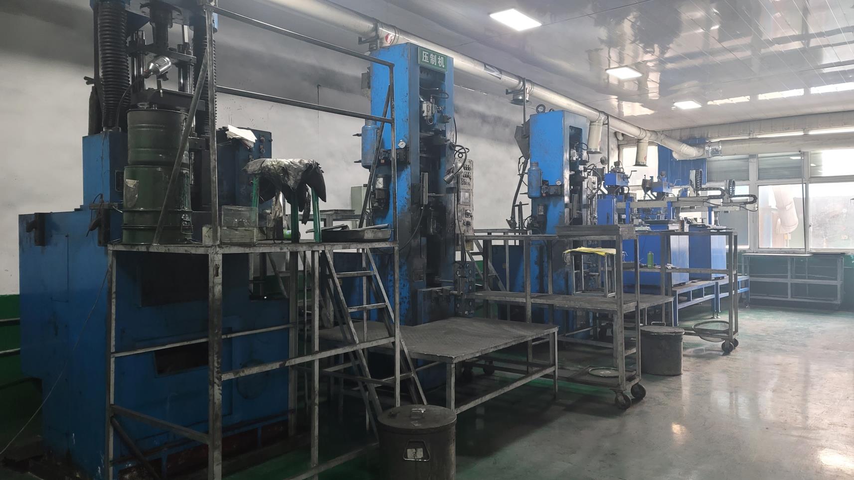 Compacting machine for high-density component production at Deepit factory