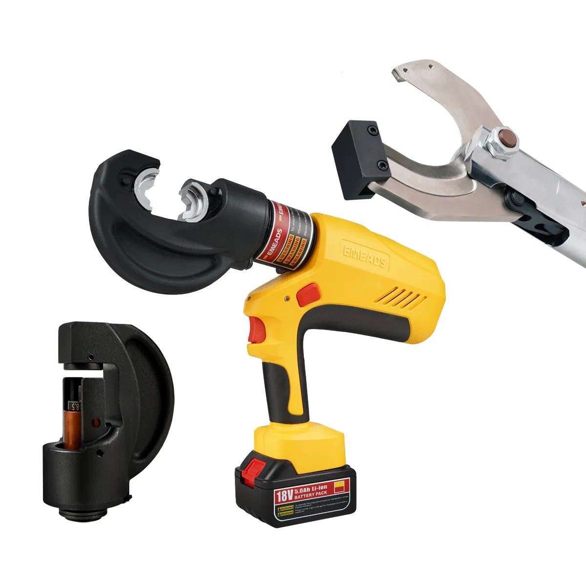 Emeads Ebs-400b 85c 1220h Battery Operated Hydraulic Universal Tools Crimping Cutting Punching Tool