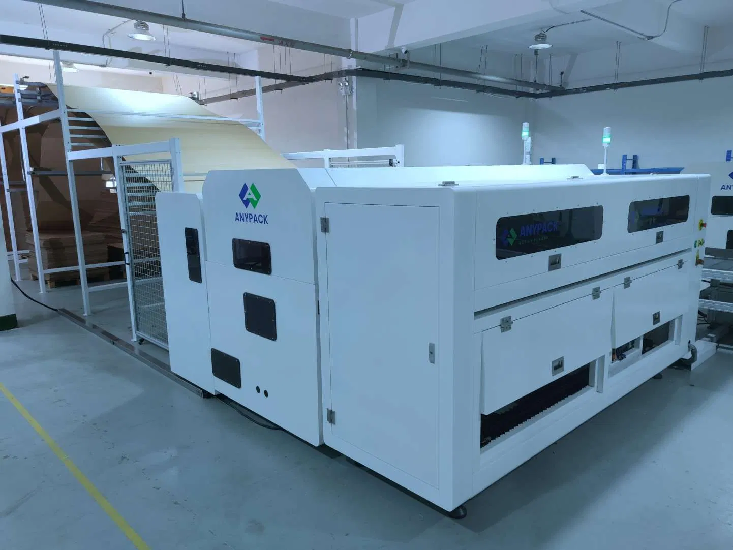 Anypack Cost-Saving Cardboard Box Making Machine with Slotting, Creasing and Hole Punching Function Box Making Machinery Automatic Packing Machinery China