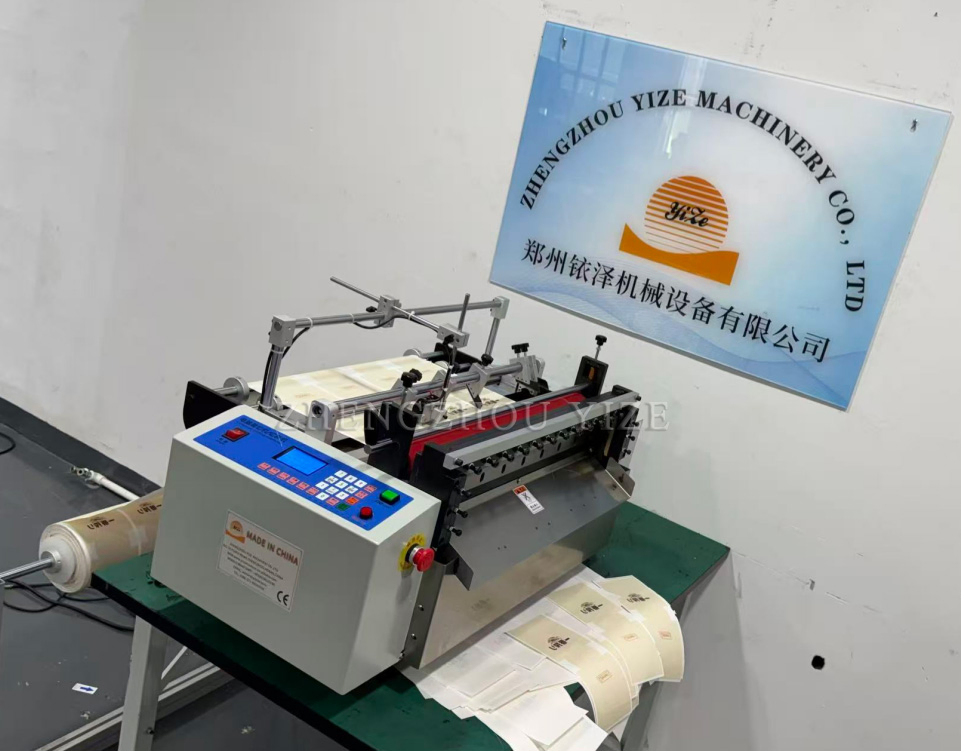 Steel Sealing Gasket Hot Melt Adhesive Tape PE Tube Clothes Label Ribbon Roll to Sheet Cutting Machine Slittiing Punching Machine