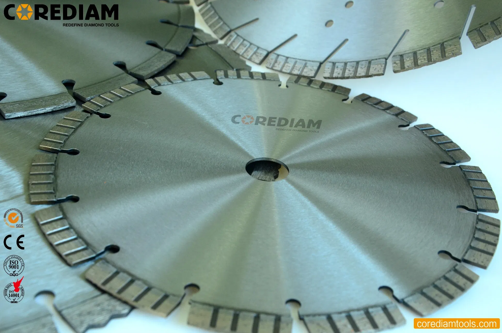 Superior Fast Cutting 230mm Laser Welded Turbo Universal Saw Blade/Diamond Tool