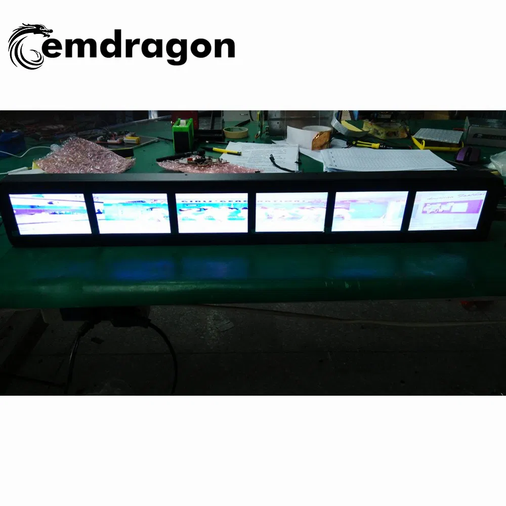 7 Inch Taxi Headrest Tn LCD TV Screen Quality Android LCD Touch Screen All in One PC Advertising Tools LCD Digital Signage Video Wall