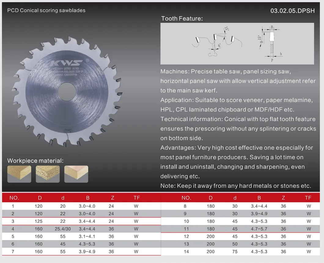 PCD Diamond Cutting Saw Blade