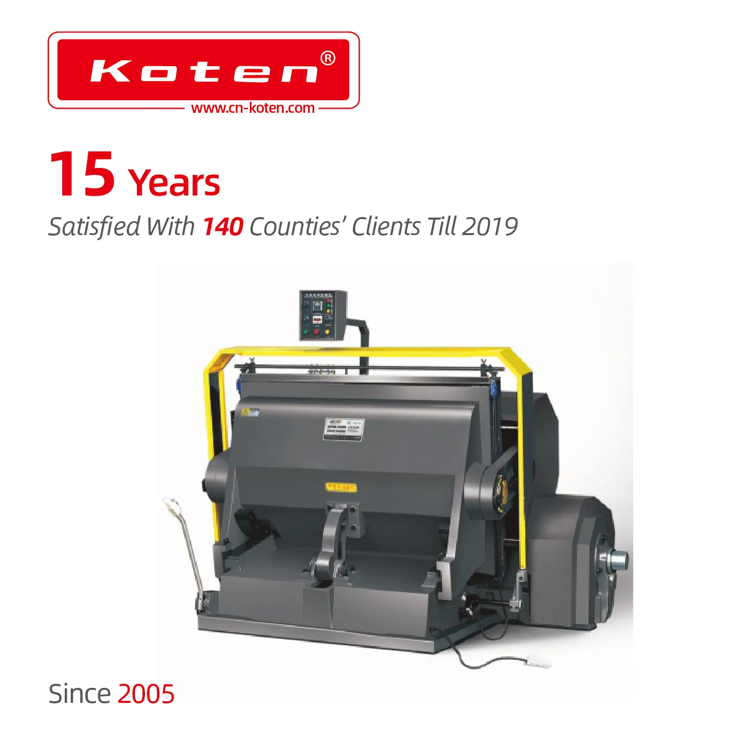 Die Punching Creasing Machine for Dubai Client Ml-1500 Since 2005