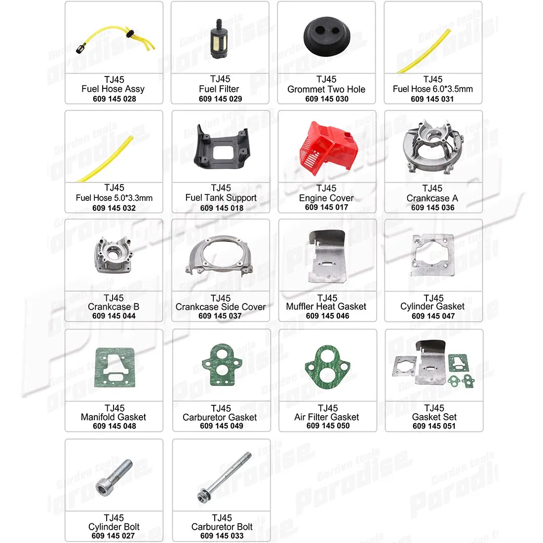 Gasket Set for Garden Tools Parts Cutting Machine TJ45 Brush Cutter Parts Replacement