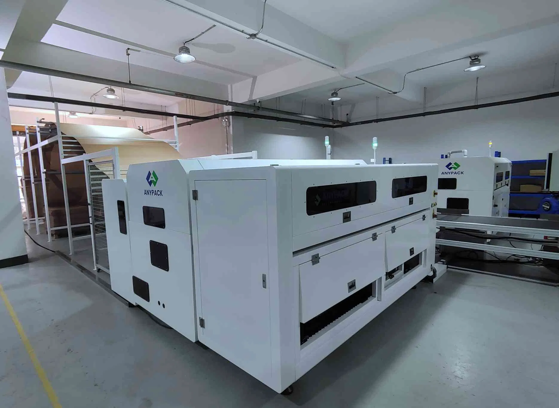 Anypack Cost-Saving Cardboard Box Making Machine with Slotting, Creasing and Hole Punching Function Box Making Machinery Automatic Packing Machinery China