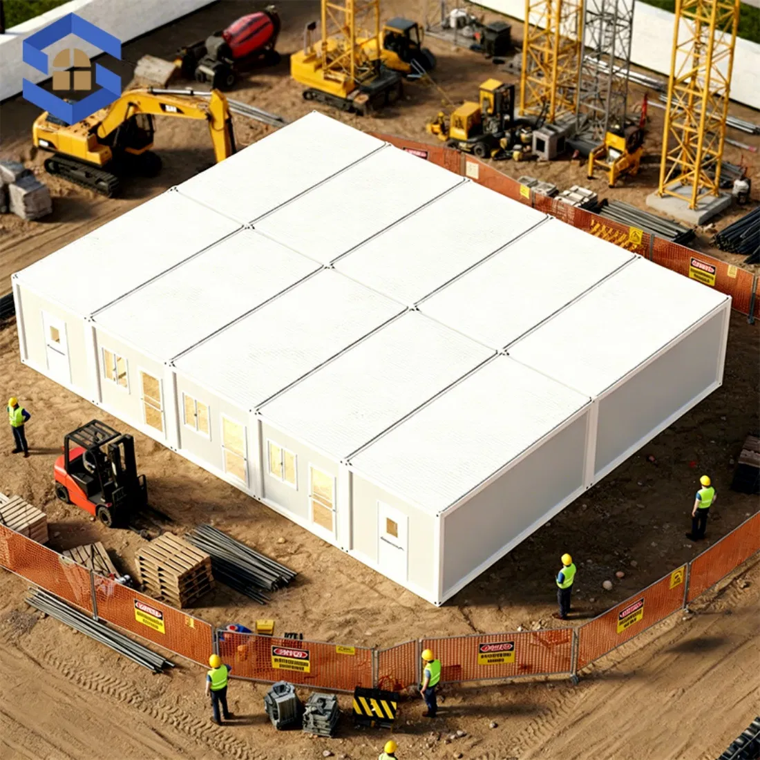 Budget Friendly Steel Frame Tool-Free Assembly Structure Steel Building for Multilingual Signage Container Prayer Room