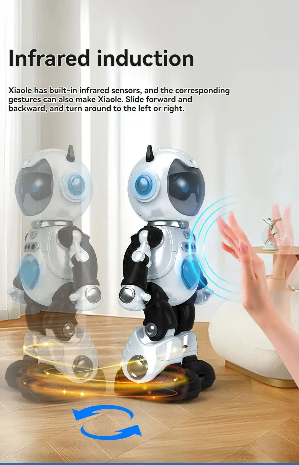 Robot inteligente más vendido y más nuevo impulsado por IA para el aprendizaje STEM y robot educativo, juguetes de robótica para niños con interacción temporal