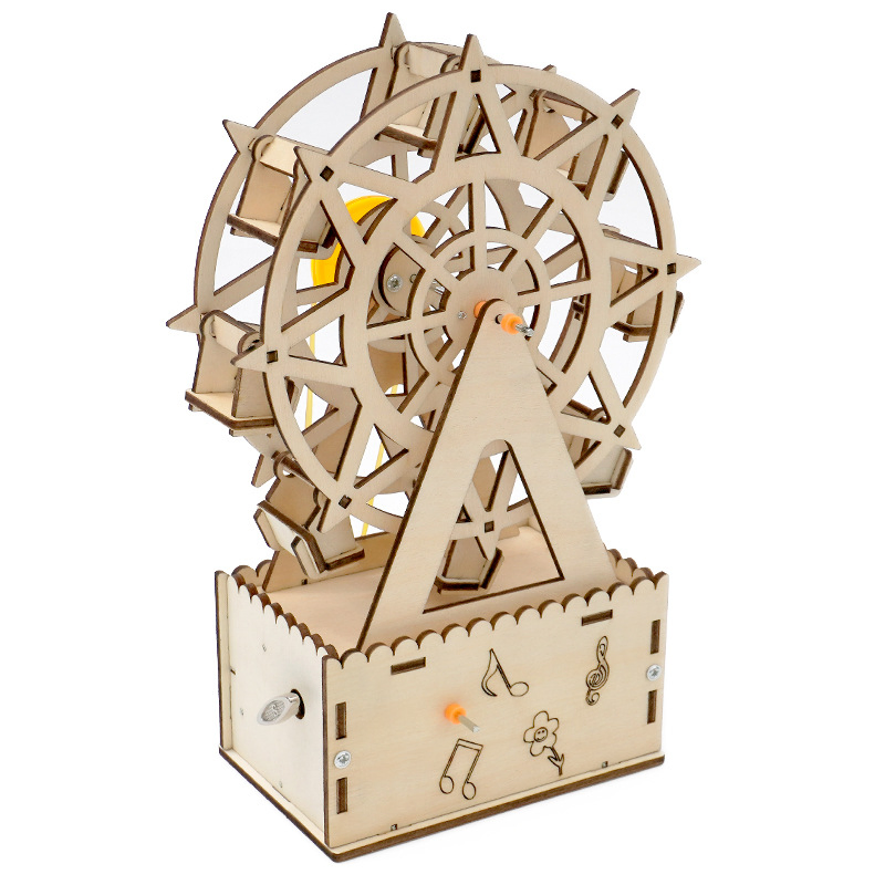 Kit de Rueda de Música para Niños; S DIY Stem Juguetes Educativos Creativos de Programación Científica en Madera