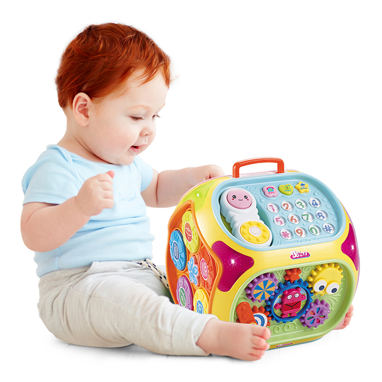 6 en 1 Juguetes de Actividad para el Desarrollo Temprano Niños Caja Mágica Multifuncional Cubo de Aprendizaje