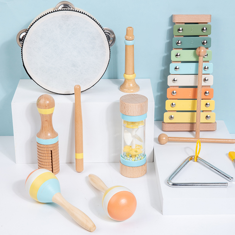 Fabricante Mayorista Artículos de Regalo Promocionales Populares Nuevos Productos para Bebés Artículos para Jugar de Niños Instrumentos Musicales Juguetes Educativos de Madera para Niños