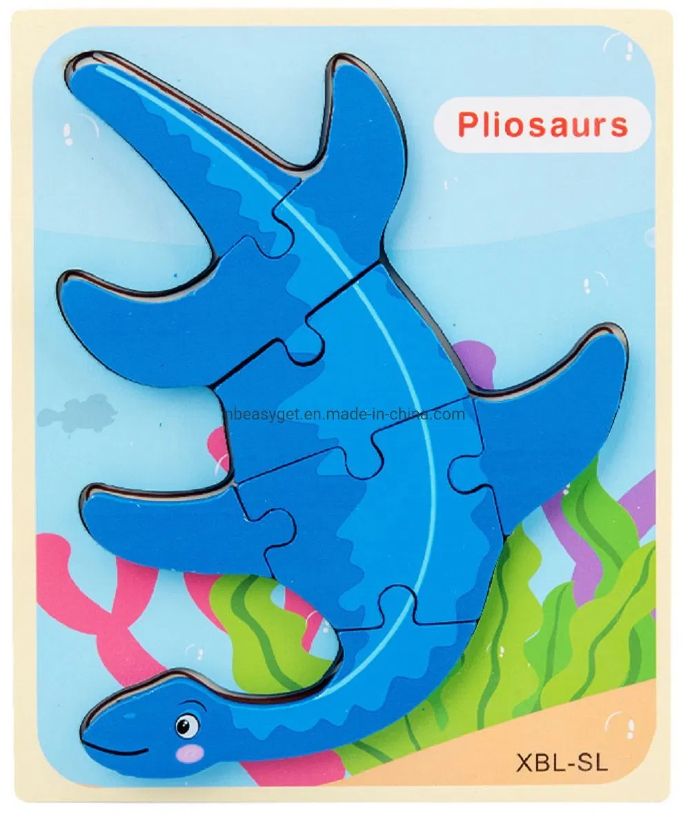 Rompecabezas de Madera de Dinosaurio para Niños Juguete Educativo para Bebés y Niños Pequeños Regalo Esg17553