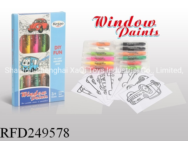 Kit de arte y manualidades de pintura para ventanas, pintura para ventanas/juguetes de bricolaje/juguetes de pintura y dibujo
