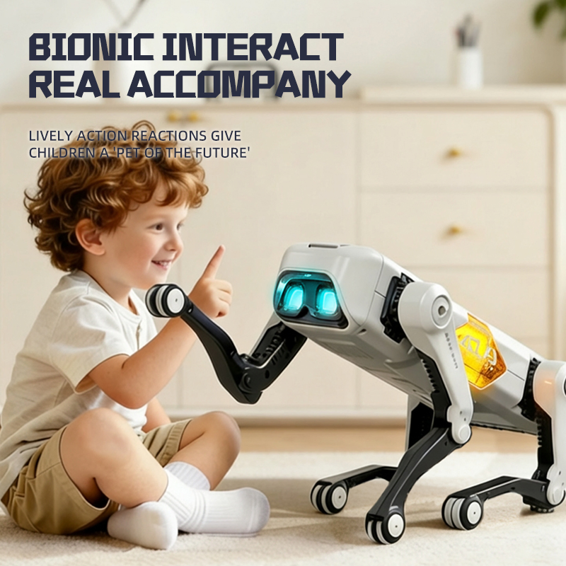 Perro robot RC educativo para niños, juguete controlado por APP, control remoto, control por voz, canto, baile, juguetes inteligentes de perro RC