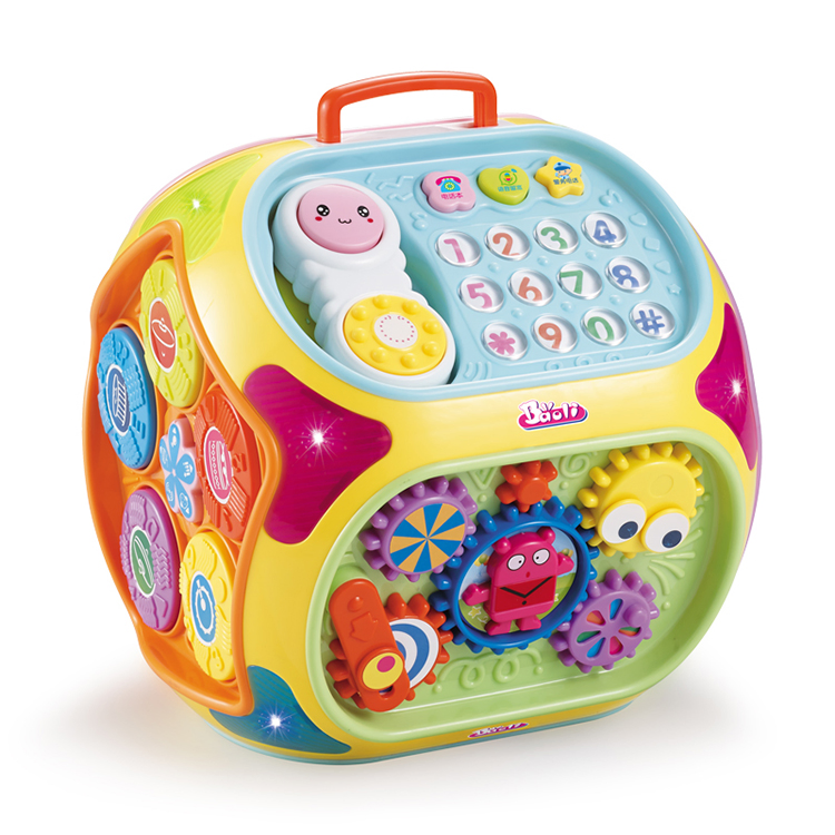 6 en 1 Juguetes de Actividad para el Desarrollo Temprano Niños Caja Mágica Multifuncional Cubo de Aprendizaje