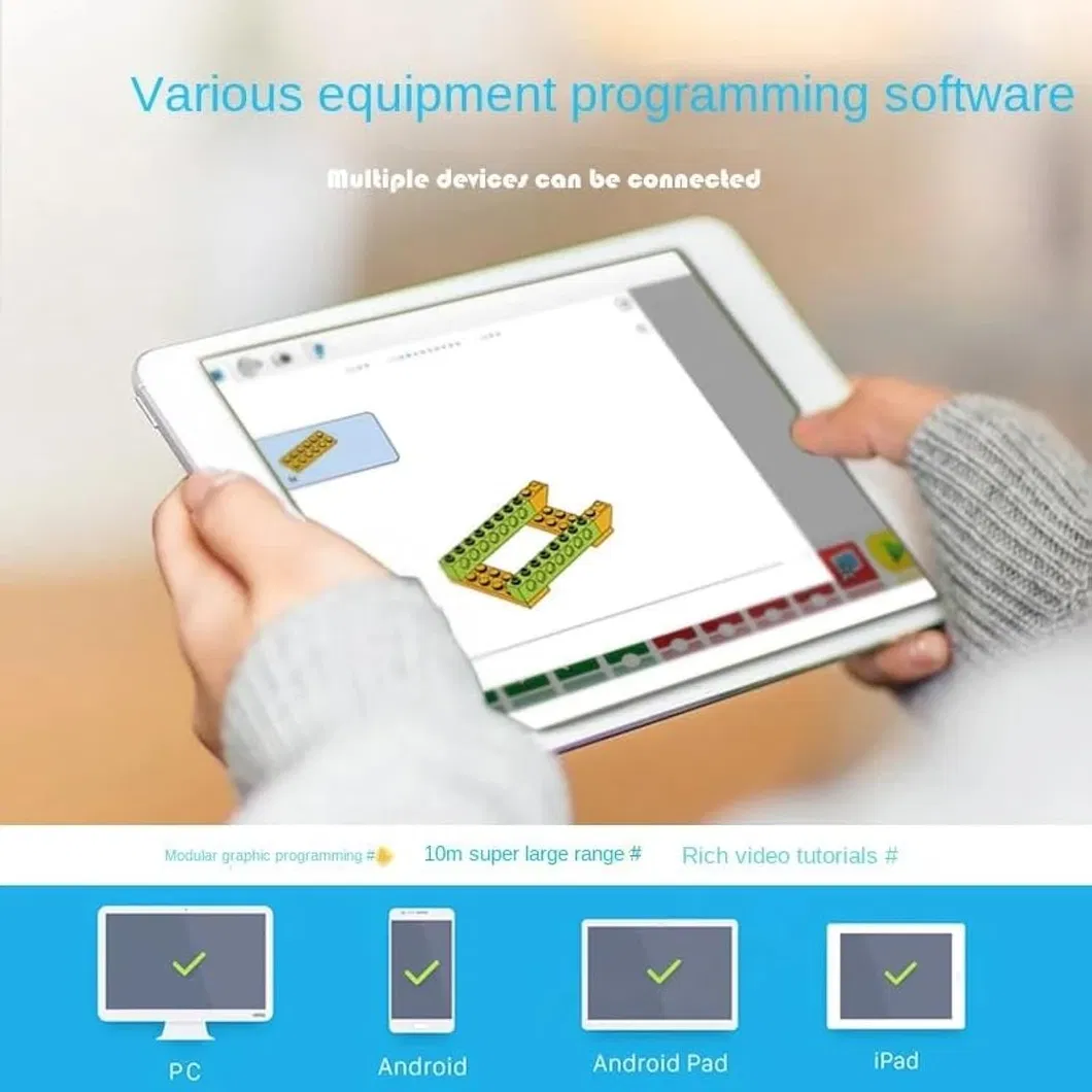 Kit de Construcción Robótica Interactiva de Steam 280 Compatible con PCS 45300 Wedo 2.0 Kit de Bloques de Aprendizaje para el Juego Educativo de Niños