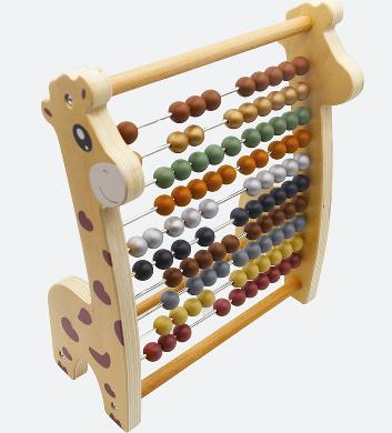 Juguete de rompecabezas educativo de madera Montessori al por mayor para bebés, niños y niños, juguete ábaco para niños y niños