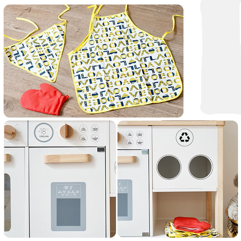 Juguete educativo seguro para niños, juguetes de cocina de madera para diversión familiar