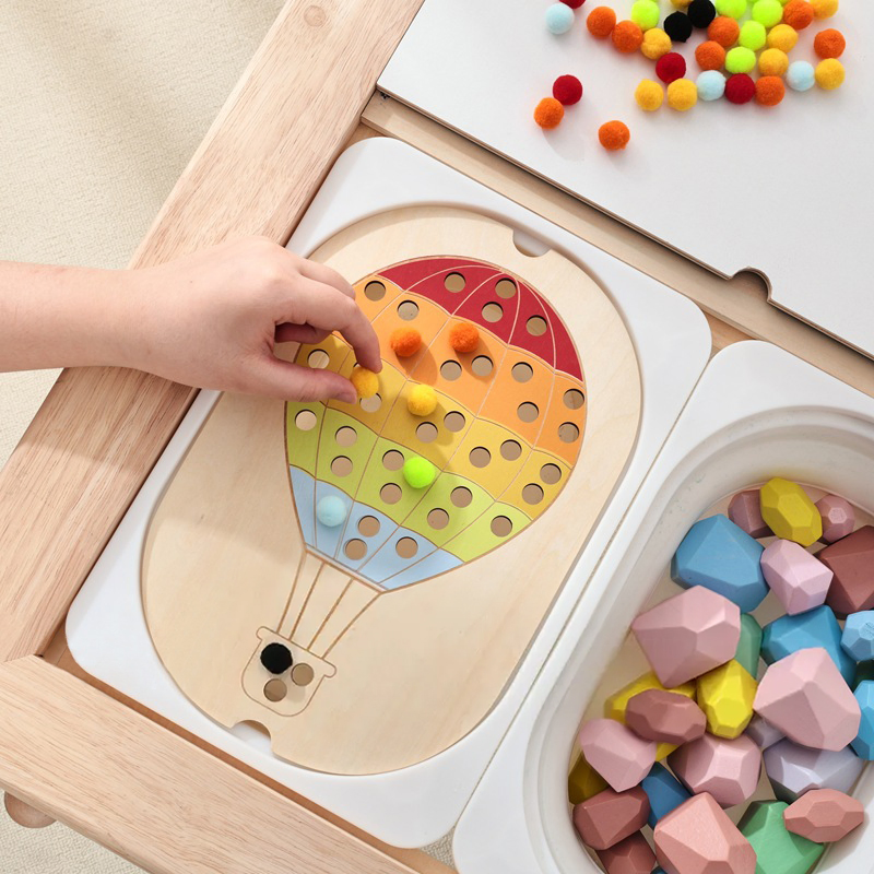 Mesa sensorial para niños, cubierta de juguete, juego para aprendizaje creativo