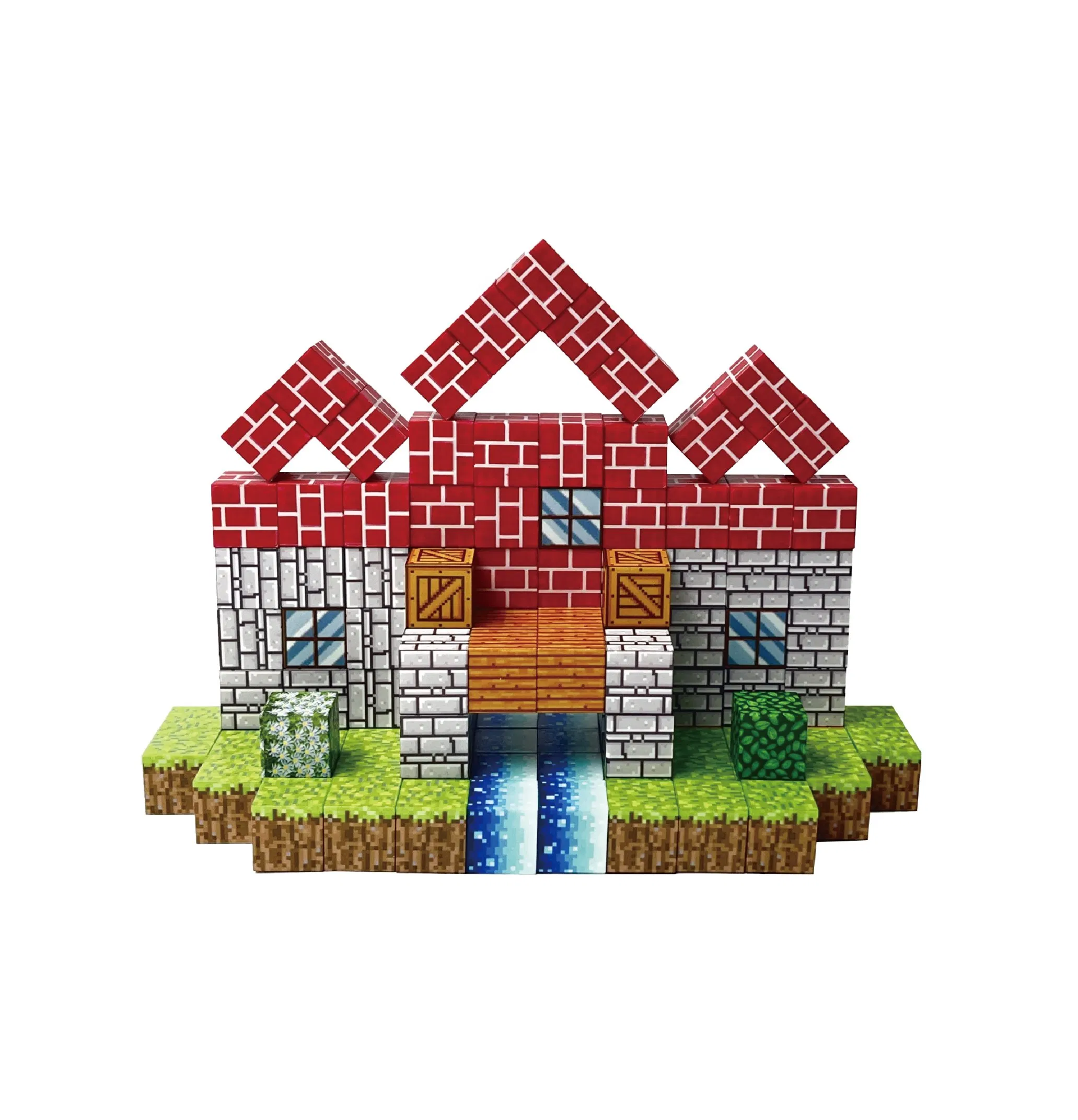 Cubos Magnéticos de Textura Pixel para Construcción Educativa STEM para Niños