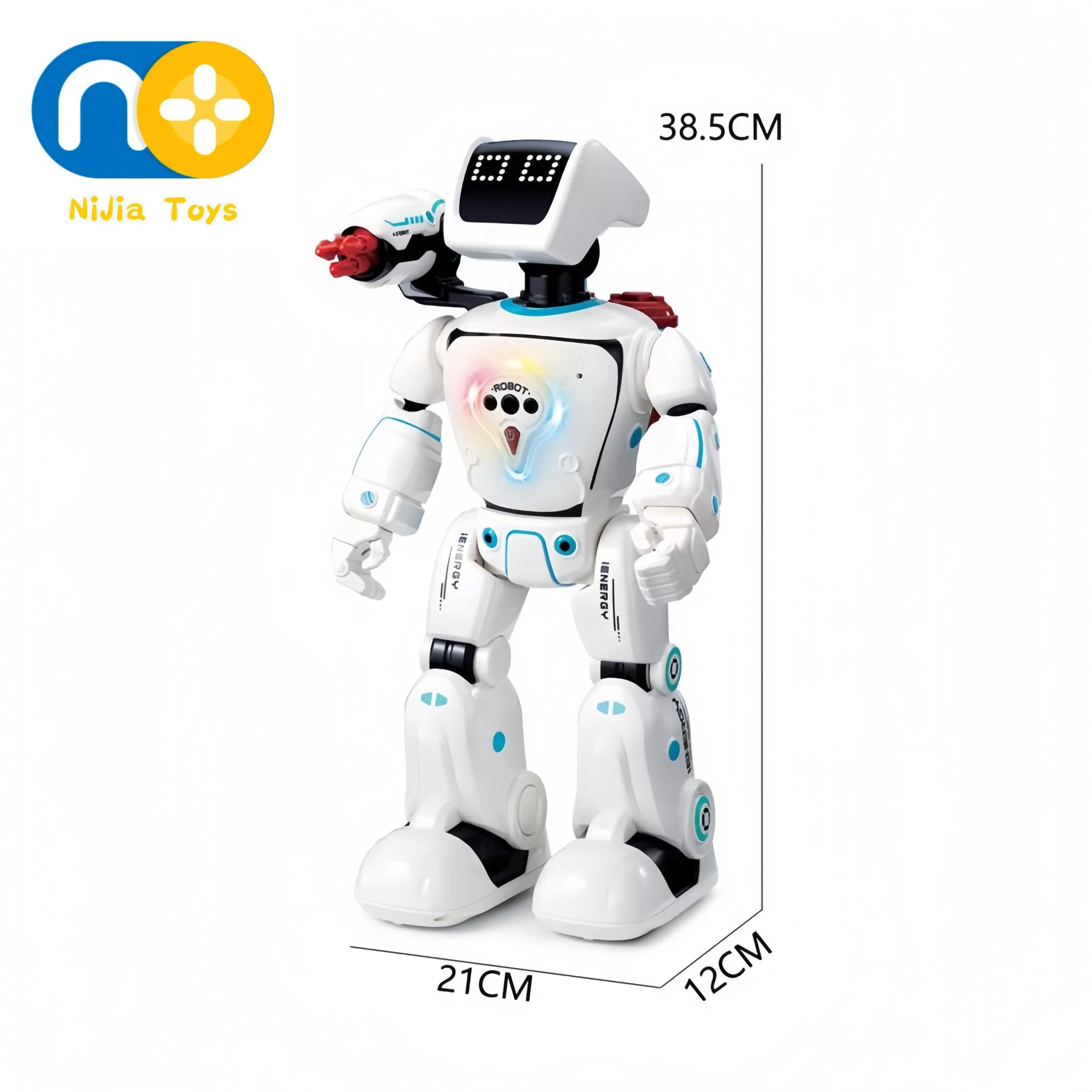 Nijia 2026 Ventas Calientes Favor de Niños Juguetes Educativos de Discurso Oral Inteligente Programación Ai RC Operación a Batería Robot Inteligente Juguetes Robot Hidroeléctrico Híbrido
