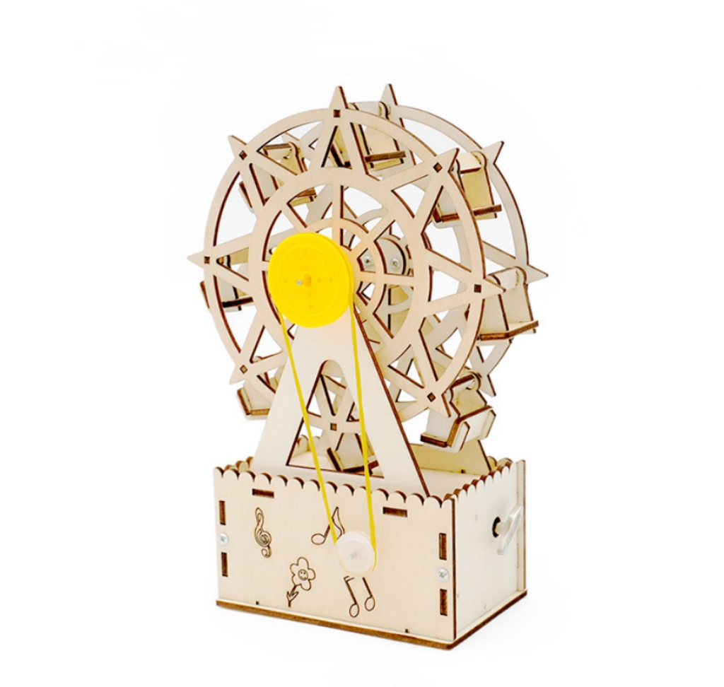 Kit de Rueda de Música para Niños; S DIY Stem Juguetes Educativos Creativos de Programación Científica en Madera