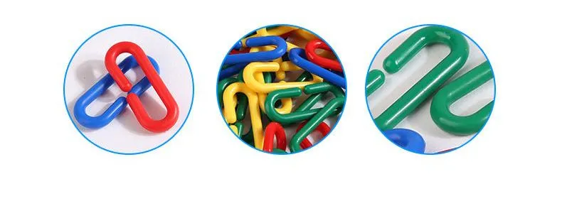 Eslabones de plástico para aprendizaje