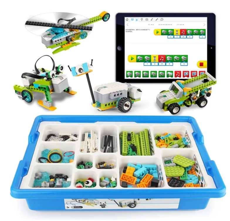Kit de Construcción Robótica Interactiva de Steam 280 Compatible con PCS 45300 Wedo 2.0 Kit de Bloques de Aprendizaje para el Juego Educativo de Niños