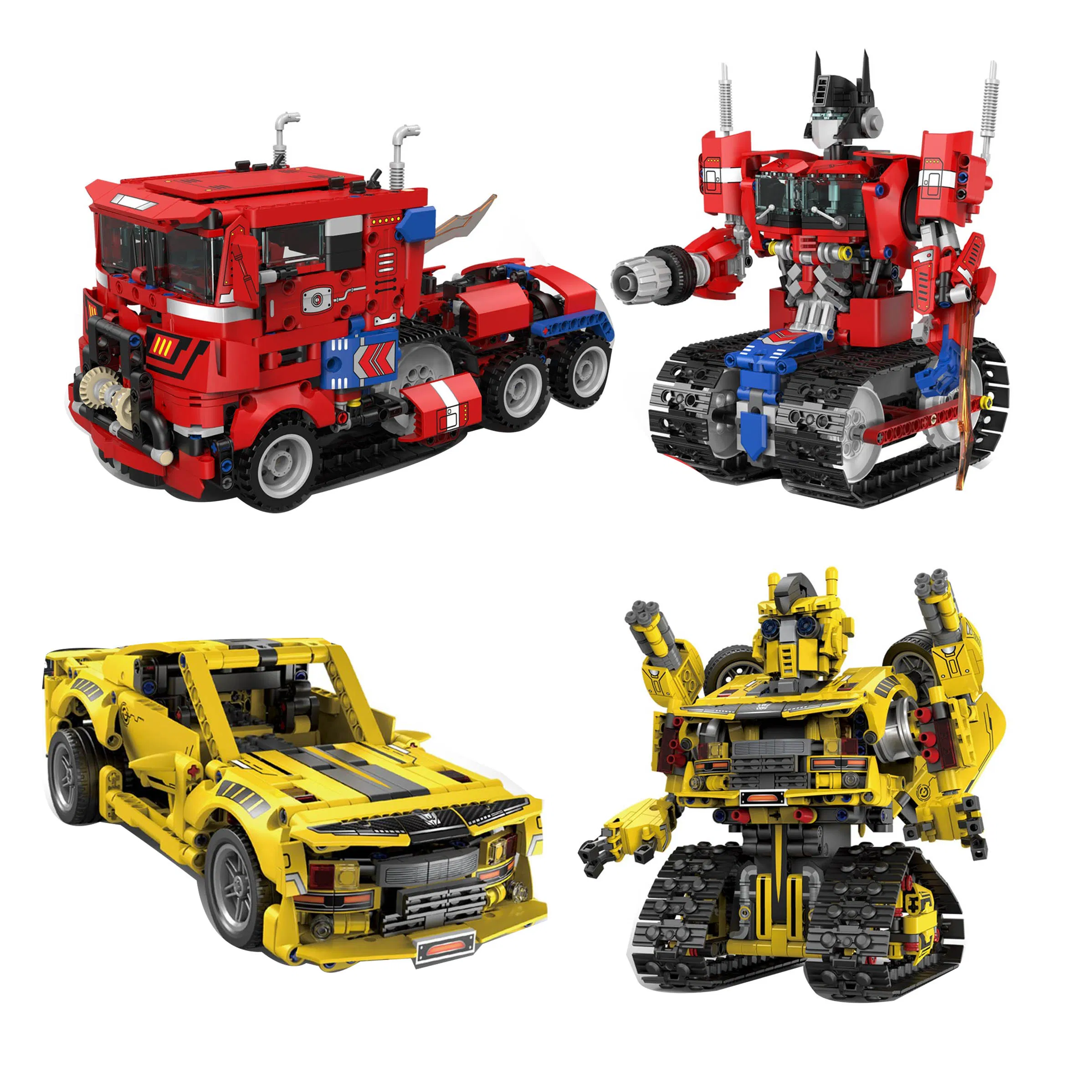 Bloques de construcción educativos Xinbo Robot de deformación modelo de programación Juguetes de bricolaje Robot RC Juguetes de construcción 2 en 1 Juguetes transformables